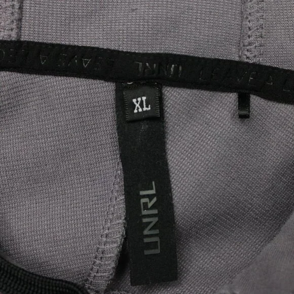UNRL Hoodie Mens XL Gray Performance Stretch Hooded Sweatshirt Pullover - Picture 6 of 11